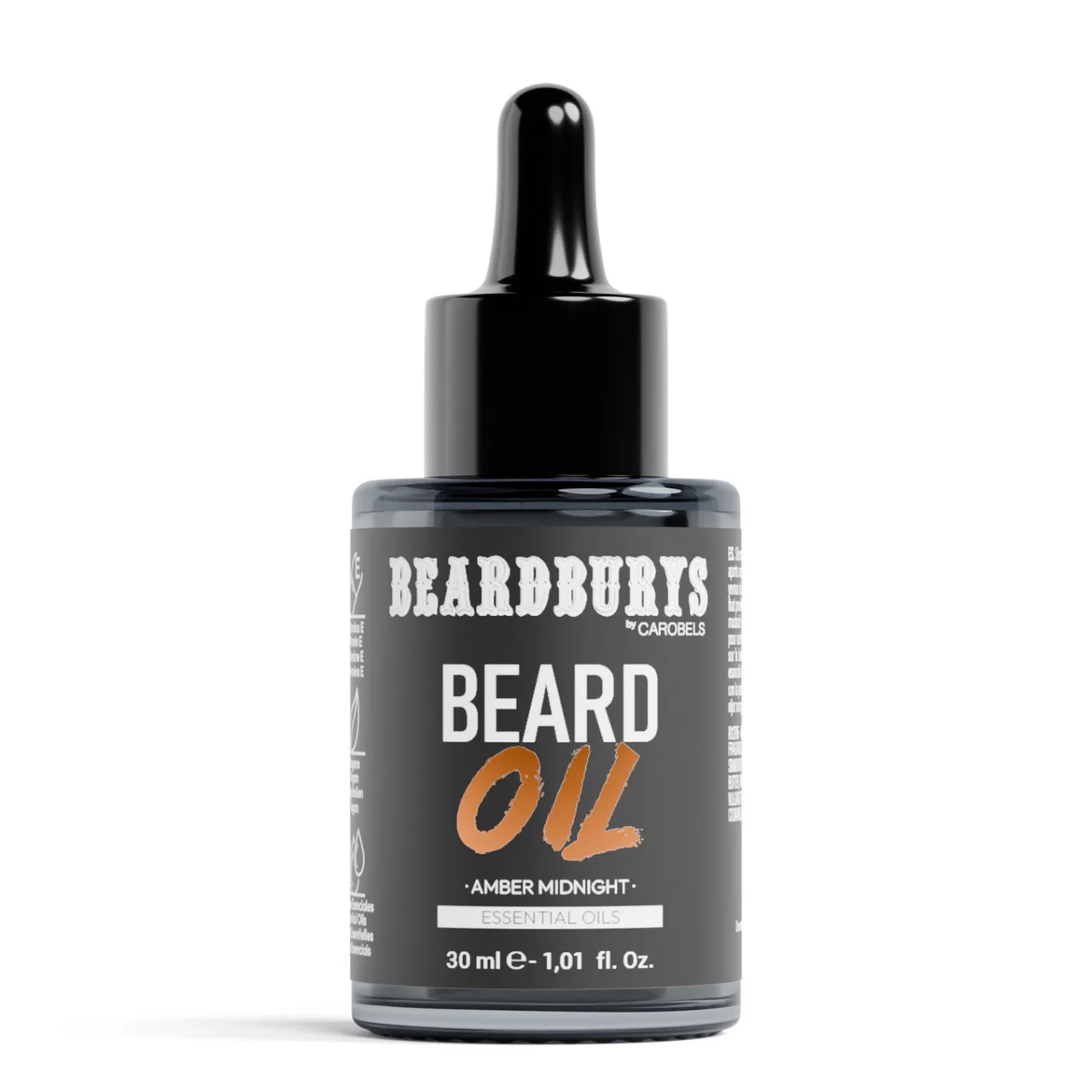 Olje za brado BEARDBURYS Amber Midnight - 30 ml.