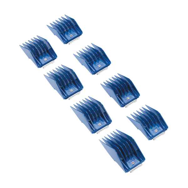 Set plastičnih glavnikov Andis s kovinsko sponko - set II (16-32 mm)