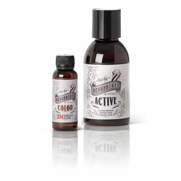 Beardburys barvni šampon za lase in brado - temno rjava - Slika 2