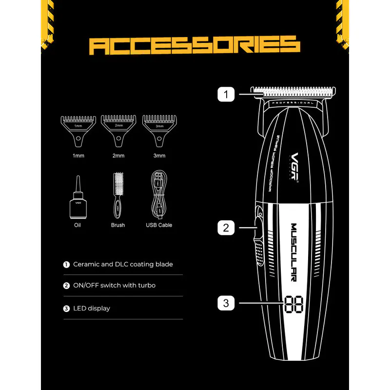 Trimmer VGR VOYAGER V-285T Muscular Series - Slika 6