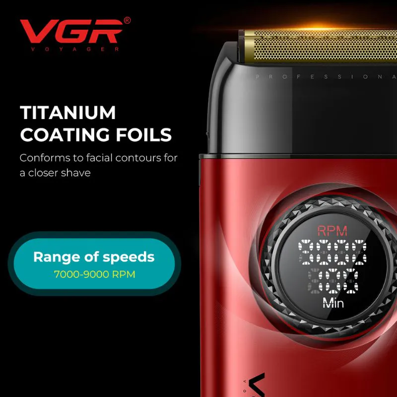 Strižna garnitura VGR VOYAGER Stepless Pro 4in1 - rdeča - Slika 3