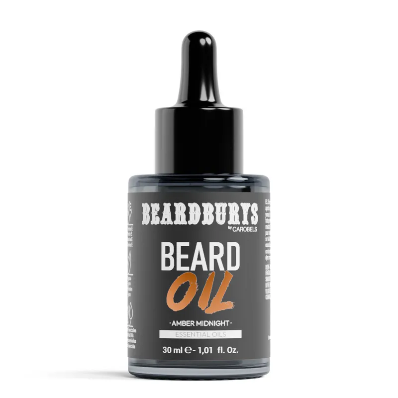 Olje za brado BEARDBURYS Amber Midnight - 30 ml. - Slika 1