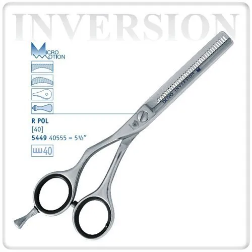 Frizerske škarje DOVO 5449 40555 Inversion - 5,5" - efilačne - Slika 1