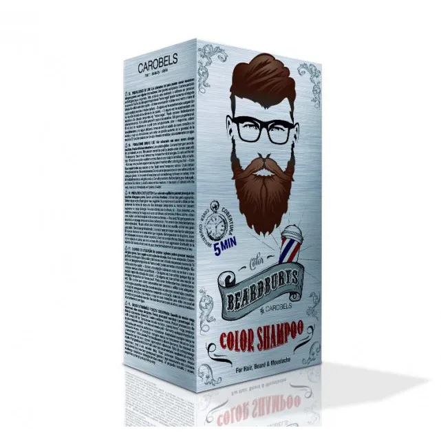 Beardburys barvni šampon za lase in brado - temno rjava - Slika 3