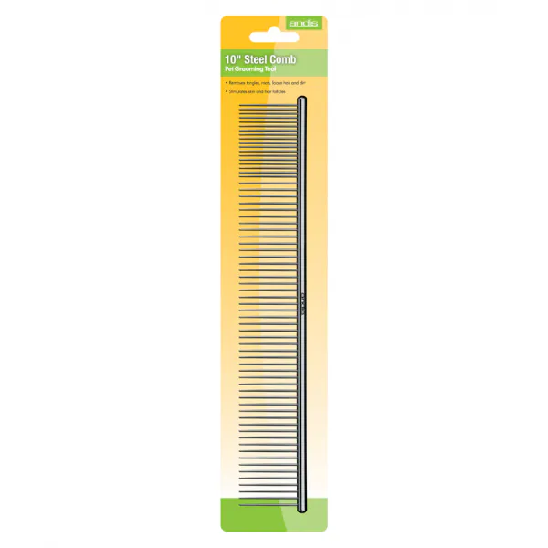 Kovinski glavnik Andis za dlako - enostranski - 25 cm - Slika 3