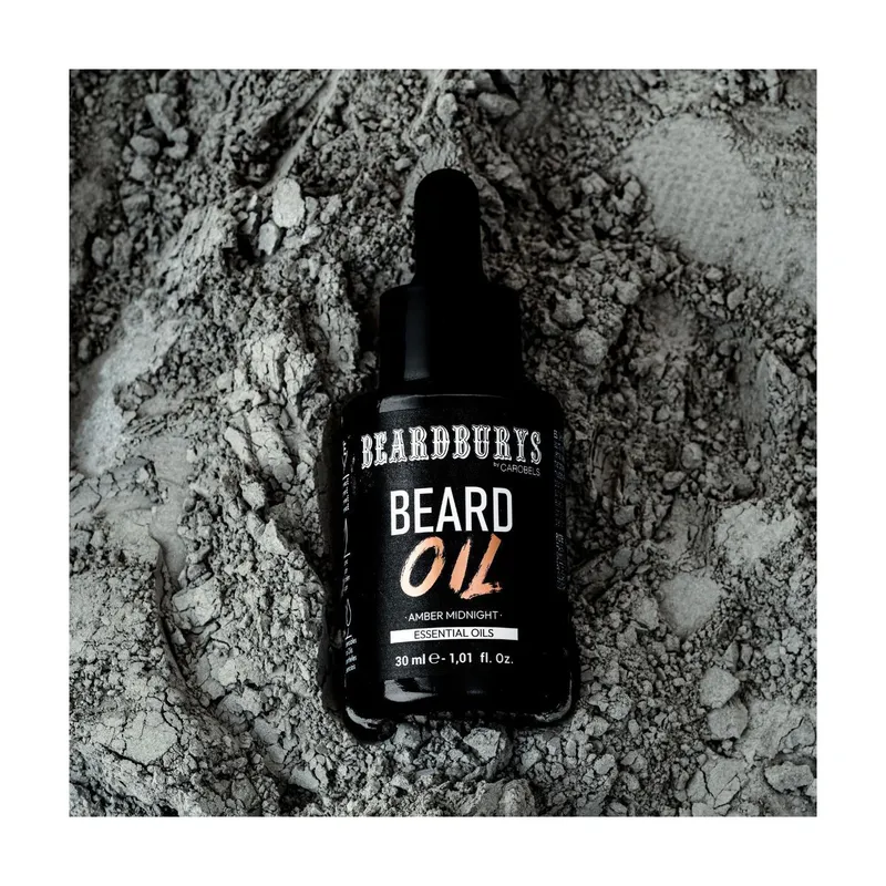 Olje za brado BEARDBURYS Amber Midnight - 30 ml. - Slika 4