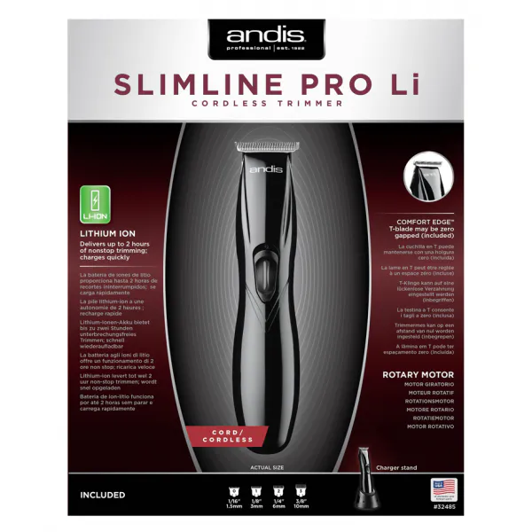 Andis Slimline Pro Li T-Blade Black - Slika 4