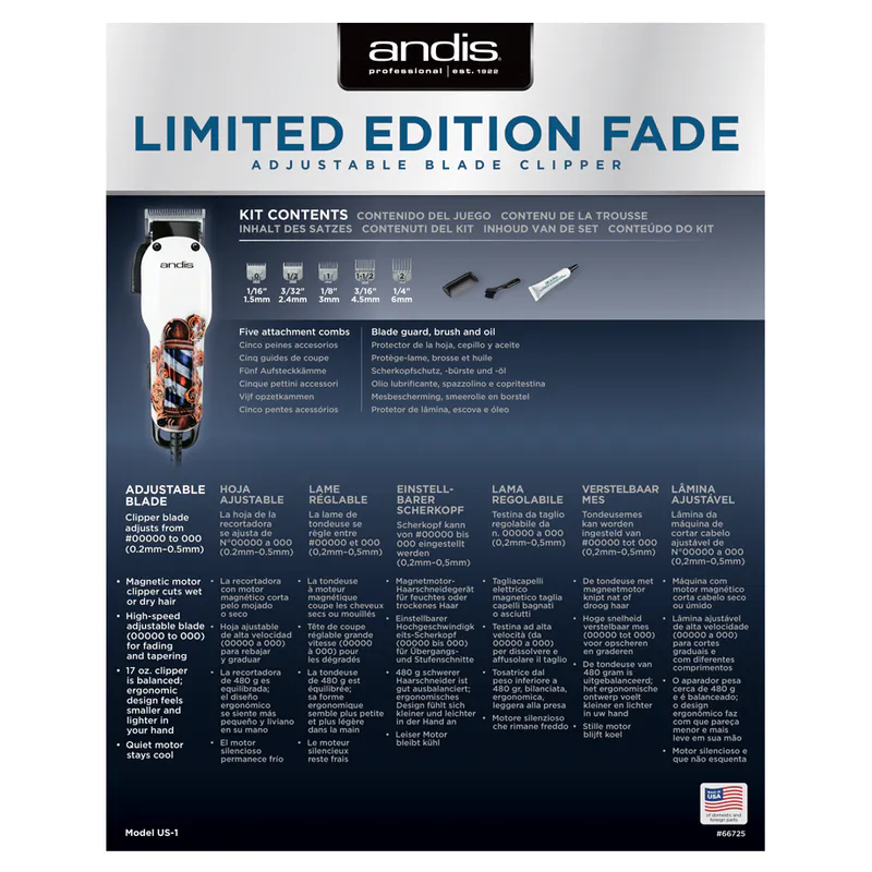 Andis Fade Barbershop (Limited Edition) - Slika 4
