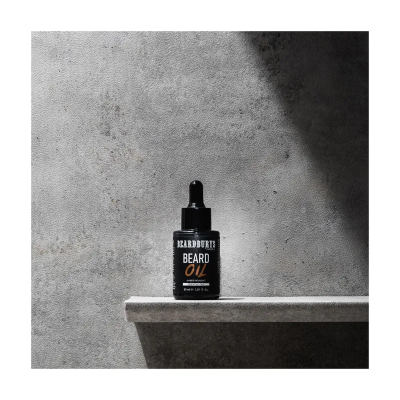 Olje za brado BEARDBURYS Amber Midnight - 30 ml. - Slika 5