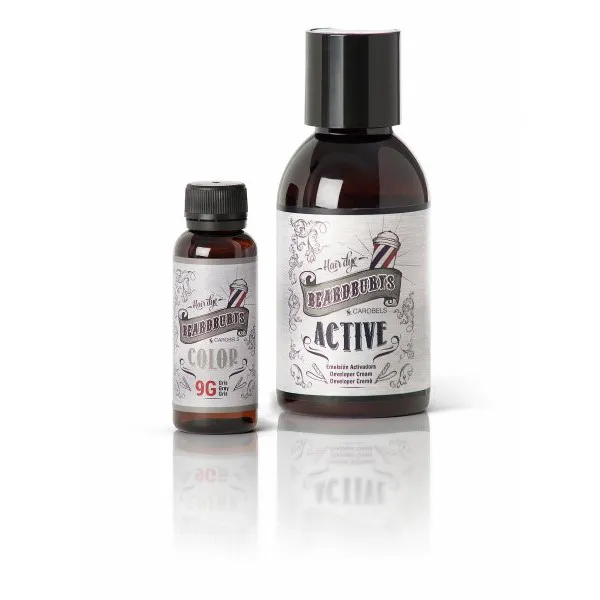 Beardburys barvni šampon za lase in brado - siv - Slika 2